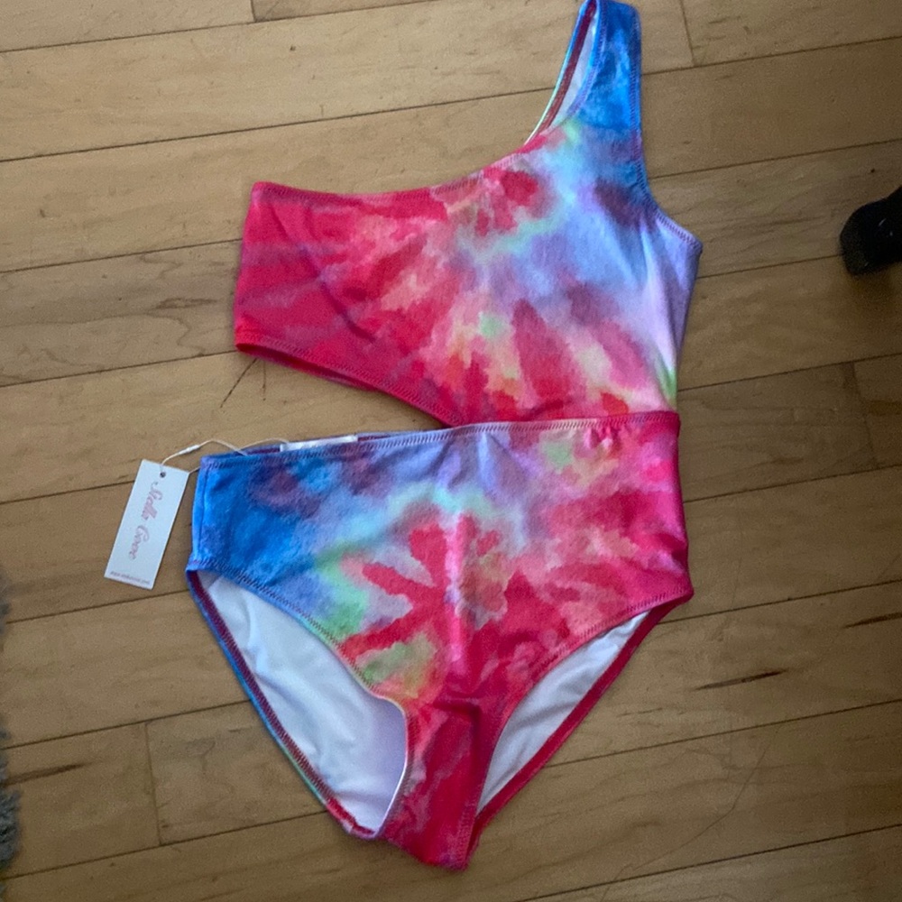 Stella cove one shoulder size 14 swimsuit girls